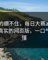 今晚真的绷不住，每日大赛ai流量起飞：最真实的网页版，一口气看完才懂