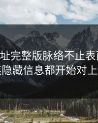 51网网址完整版脉络不止表面这些，连隐藏信息都开始对上了
