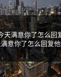 儿子妈今天满意你了怎么回复，儿子妈今天满意你了怎么回复他呢英文